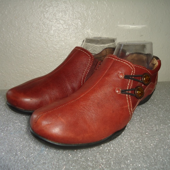 Taos Shoes Women's Double Take Loafers Maroon Leather Flats Casual Slip On - Picture 7 of 11